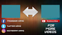 make a clean Youtube outro video intro