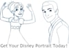 draw your Disney portrait and send it to you electronically