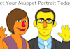 draw you as a muppet and send it electronically