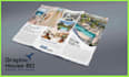 create tri fold brochure design indesign print ready