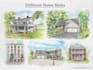 paint watercolor house portraits and building illustrations