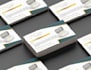 design modern clean custom print ready compliment slip design