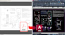 autocad 2d floor plan drafting and PDF to cad conversion