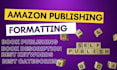 professionally publish your book as kindle KDP and ebook