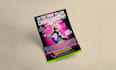design event flyer, business flyer, postcard using indesign
