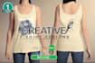creative t shirt logo with 3 design options