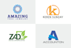 design 2 modern versatile logo concepts with source file
