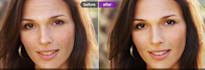 create face retouch on your self portrait
