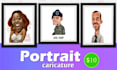 draw a funny caricature
