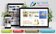 create a professional webpage or homepage or landing page of your website