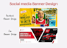 design a fancy facebook banner or socail media banner in 24h