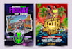 do poster design for concerts, clubs and movies with custom ai artwork