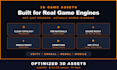 create performance optimized 3d assets for unity and webgl