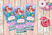 design a ticket style invite with a matching thank you tag