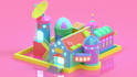 create 3d model with isometric style