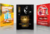 design party and event flyers within 24 hours