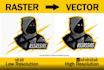 do manual vector tracing, convert image logo to vector quickly