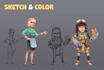 create character design and concept for games