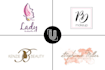 do modern cosmetic perfume makeup and beauty logo