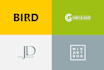 design a flat minimalist logo with modern creative and stunning look