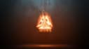 create a logo animation in 3d fire cinematic effect