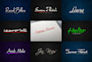 do handwritten modern signature logo design