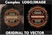 redraw, vectorize image, convert logo to vector