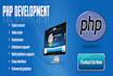 develop php website in any php framework and functionality