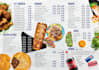 design animated static digital menu, TV screen or menu board