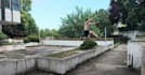 do parkour run and say your message