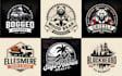 do vintage , retro , classic , hipster badge , outdoor or business logo design