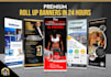 do outstanding rollup banner design in 24 hours