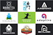 create flat minimalist logo in 24  hrs