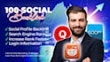 create 100 social profiles for your business