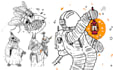 create hand drawn lineart illustration with my style