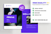 design company profile, proposal business or annual report