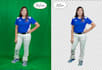 professionally remove green screen background from photo