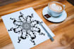 do unique doodle art for adult colouring book