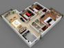 create 2d, 3d floor plan 3d renderings