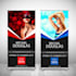 design creative print ready roll up banner