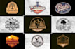do unique and awesome retro vintage logo design