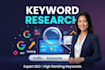 do SEO keyword research with low competition high traffic