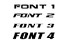 make your text or logo in steel or chrome