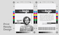design modern id badge, name card, lanyard, id card