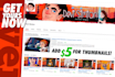 create custom youtube or twitch banners and profile pics