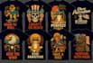do vintage, retro, custom tshirt design for you