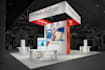 design eye catching trade show banner, backdrop, and booth