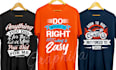 create custom typography, edgy t shirt, minimalist t shirt design