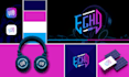 create company logo design and complete brand identity with a full branding kit