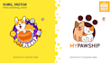design cute logo for kids, kick, shop, pets, app, games, animals